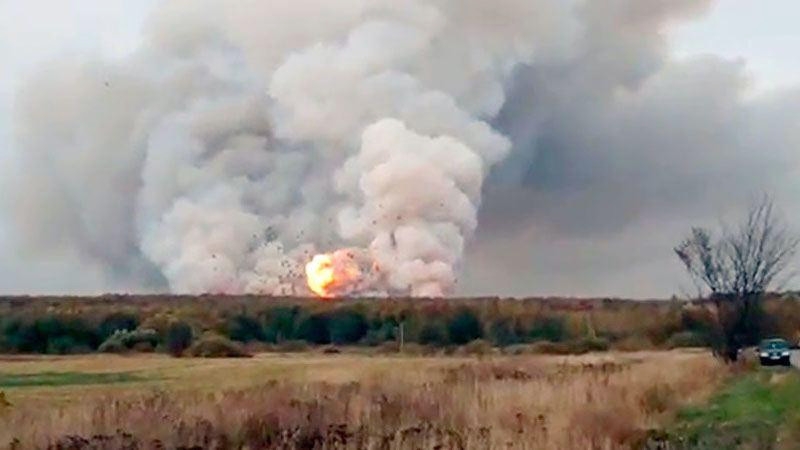 Пожар на складе боеприпасов под Рязанью: главное