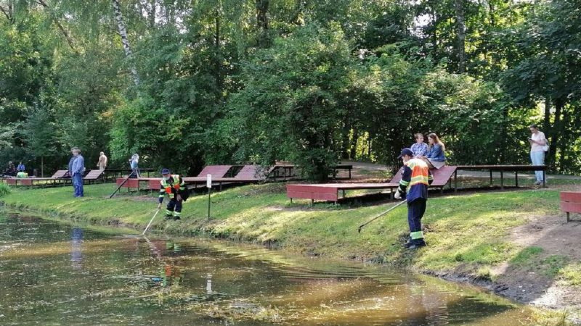 Пруд Заболотье в районе Северный реконструировали