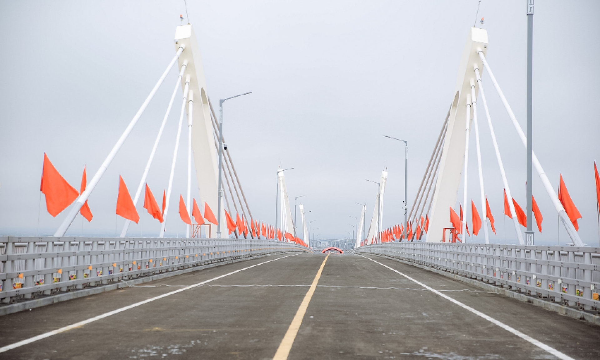 Грузовое движение открыли на первом автомобильном мосту между Россией и Китаем