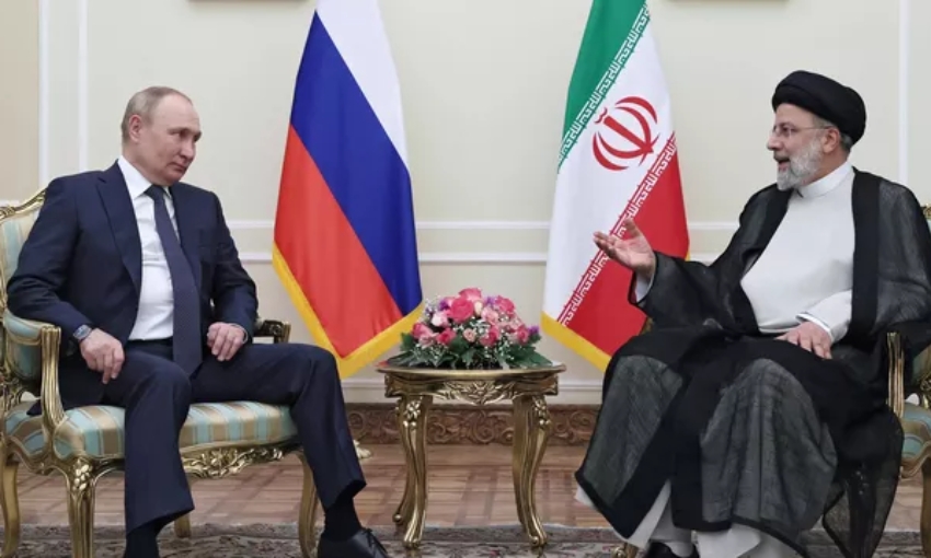 Путин проводит встречу с главой Ирана Ибрахимом Раиси