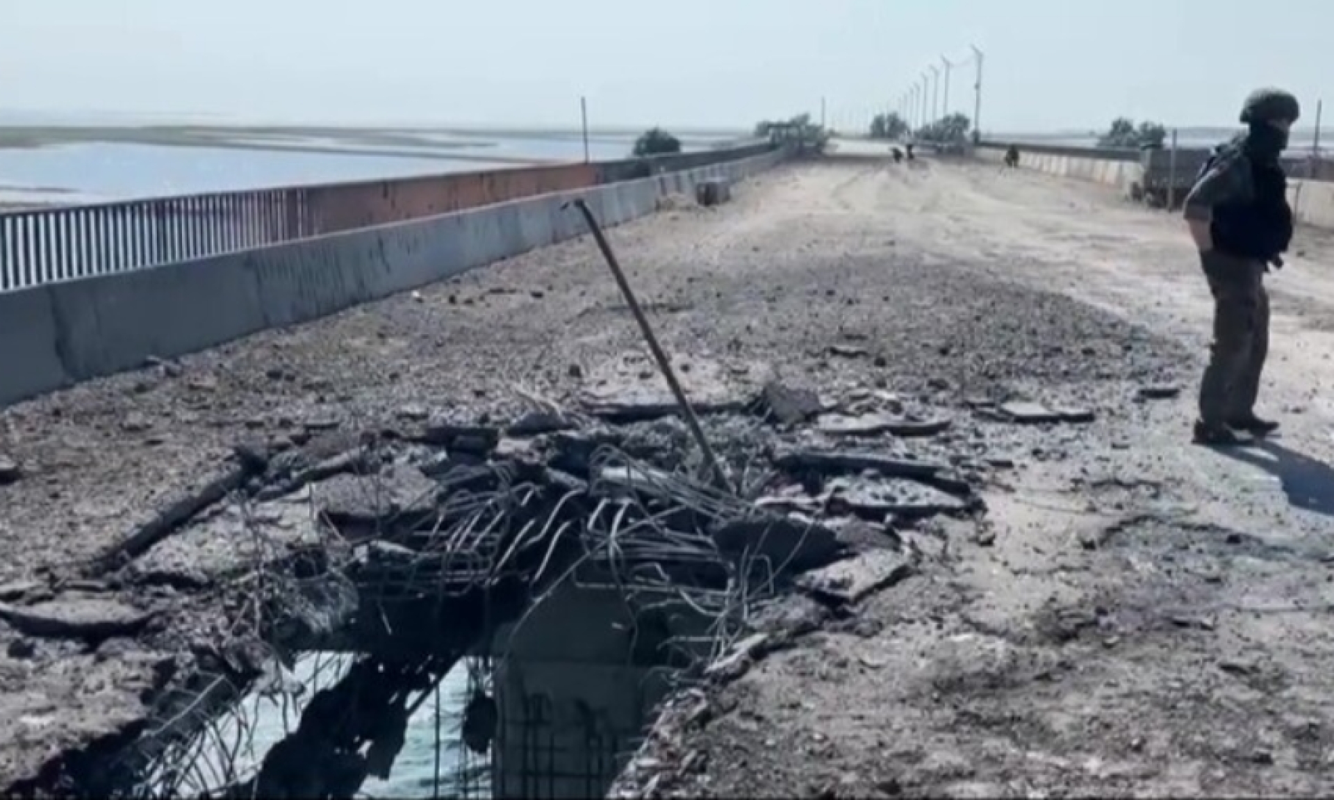 Ремонт Чонгарского моста между Крымом и Херсоном займет больше месяца