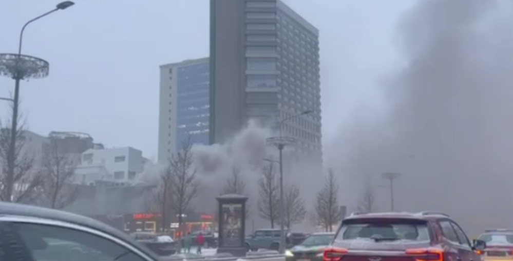 В центре Москвы загорелся ресторан