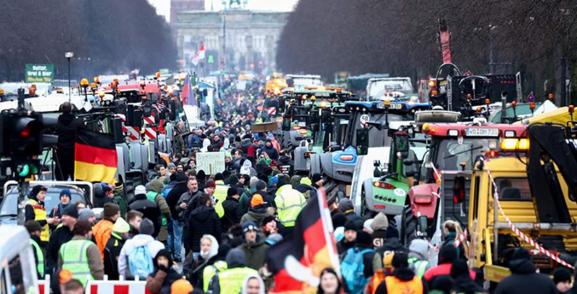 Крупнейшая забастовка фермеров проходит в Берлине