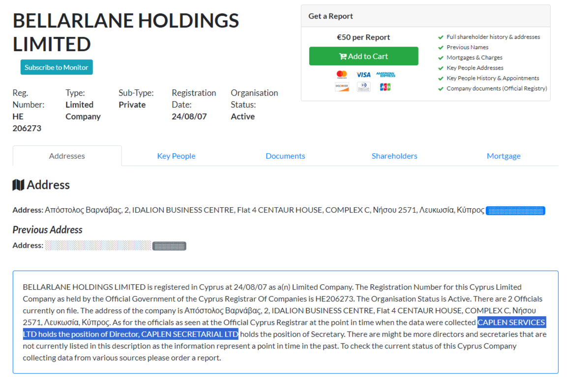 Khotin at Zenit - billions in Cyprus?