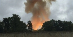 В Тамбовской области после атаки беспилотника загорелась нефтебаза