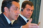 Sarkozy's visit to Russia "rift" Europe